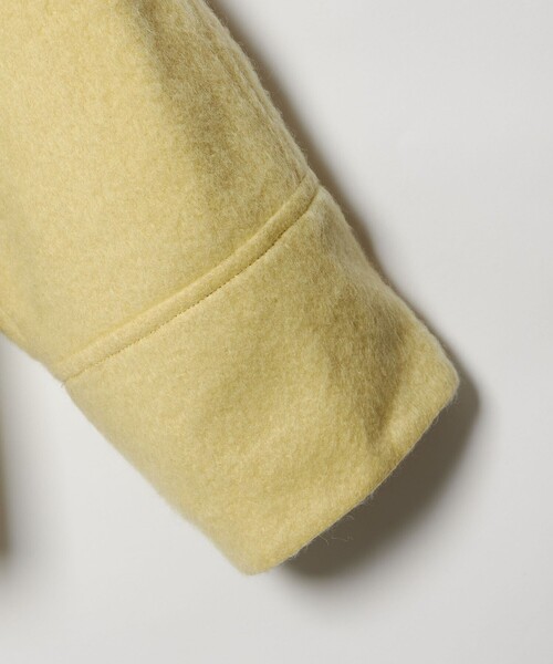 EMMEL REFINES（エメルリファインズ）の「＜EMMEL REFINES＞EM スタンド シャギー ショートコート（ピーコート・レディース・ナチュラル/イエロー・FREE）」の12枚目の写真