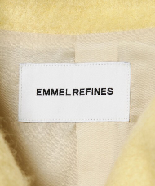EMMEL REFINES（エメルリファインズ）の「＜EMMEL REFINES＞EM スタンド シャギー ショートコート（ピーコート・レディース・ナチュラル/イエロー・FREE）」の17枚目の写真