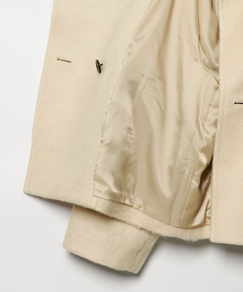 EMMEL REFINES（エメルリファインズ）の「＜EMMEL REFINES＞EM スタンド シャギー ショートコート（ピーコート・レディース・ナチュラル/イエロー・FREE）」の21枚目の写真