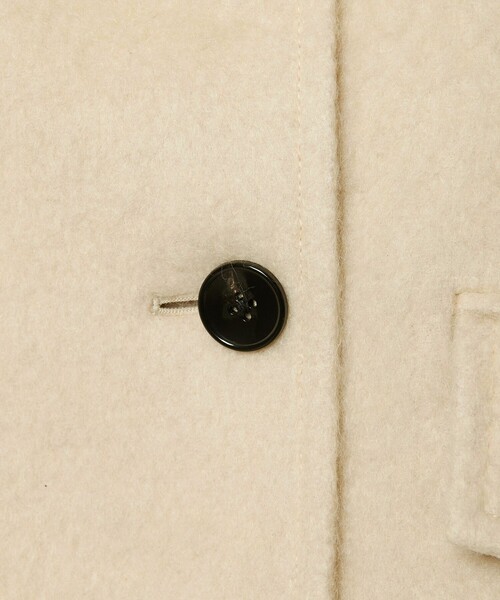 EMMEL REFINES（エメルリファインズ）の「＜EMMEL REFINES＞EM スタンド シャギー ショートコート（ピーコート・レディース・ナチュラル/イエロー・FREE）」の22枚目の写真