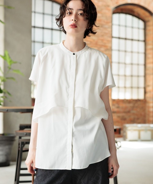 セール】コタット重ねフレンチブラウス（シャツ/ブラウス）｜niko and