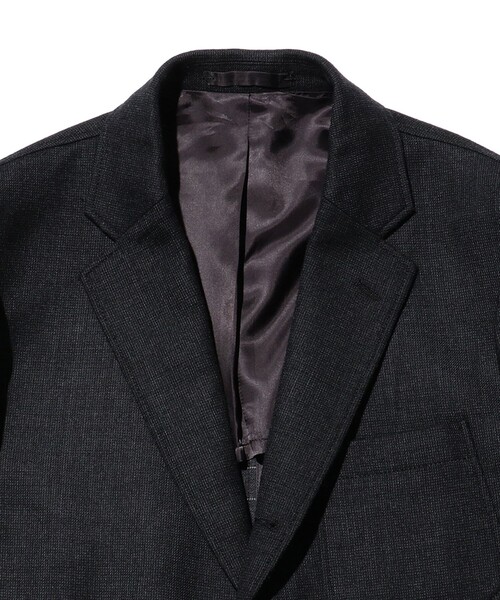 BEAMS PLUS（ビームスプラス）の「ダブルウィーブ ウール 3ボタンジャケット ボックスフィット（テーラードジャケット・メンズ・チャコールグレー/ネイビー・M/S/L）」の7枚目の写真