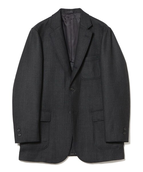 BEAMS PLUS（ビームスプラス）の「ダブルウィーブ ウール 3ボタンジャケット ボックスフィット（テーラードジャケット・メンズ・チャコールグレー/ネイビー・M/S/L）」の13枚目の写真