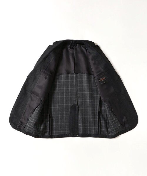 BEAMS PLUS（ビームスプラス）の「ダブルウィーブ ウール 3ボタンジャケット ボックスフィット（テーラードジャケット・メンズ・チャコールグレー/ネイビー・M/S/L）」の14枚目の写真