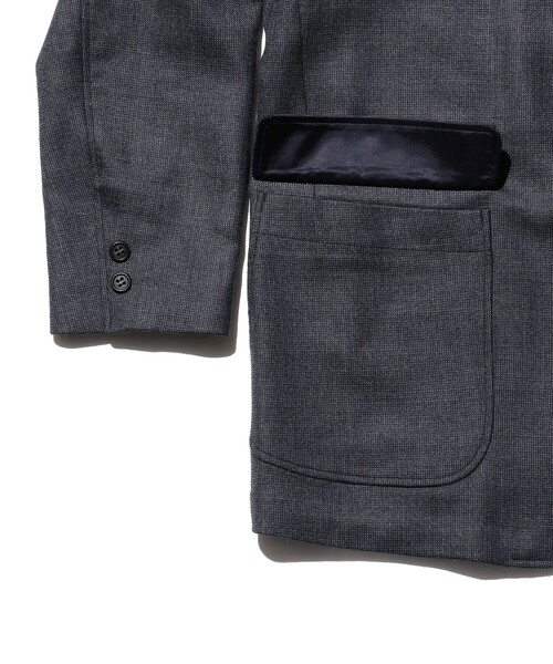 BEAMS PLUS（ビームスプラス）の「ダブルウィーブ ウール 3ボタンジャケット ボックスフィット（テーラードジャケット・メンズ・チャコールグレー/ネイビー・M/S/L）」の19枚目の写真