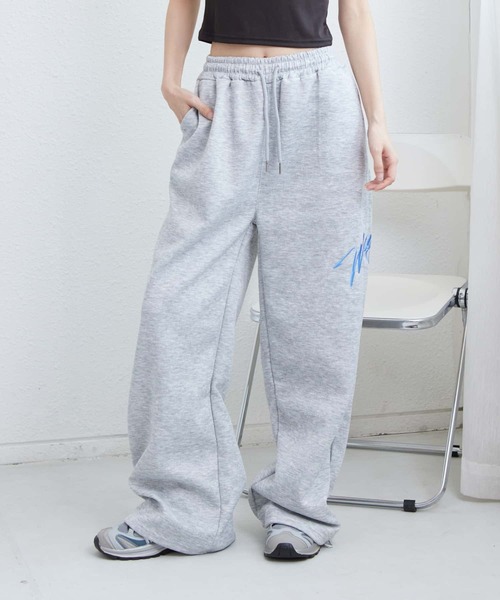 MAISON DE THERESE（メゾン ド テレーズ）の「ロゴスウェットワイドパンツ（その他パンツ・レディース・ブラック/Cream/グレー・FREE）」の9枚目の写真