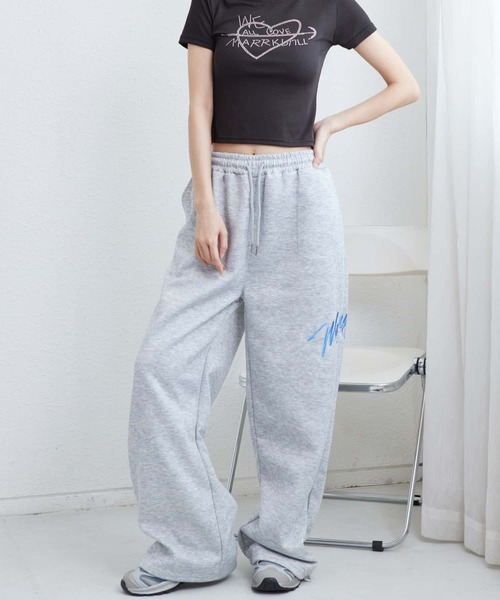 MAISON DE THERESE（メゾン ド テレーズ）の「ロゴスウェットワイドパンツ（その他パンツ・レディース・ブラック/Cream/グレー・FREE）」の17枚目の写真