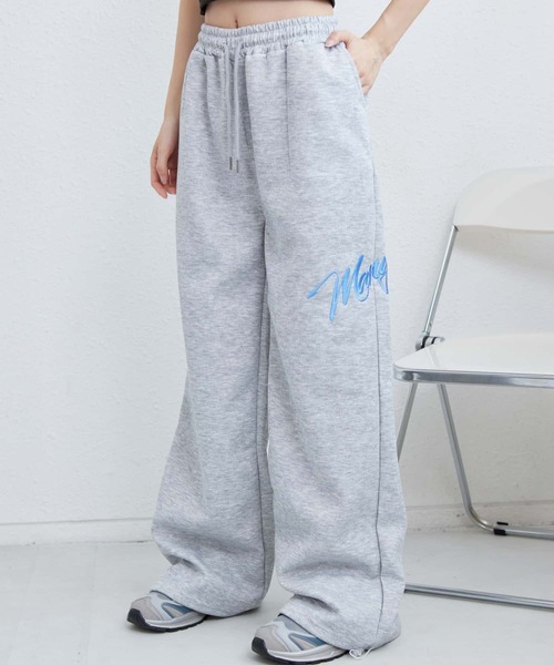 MAISON DE THERESE（メゾン ド テレーズ）の「ロゴスウェットワイドパンツ（その他パンツ・レディース・ブラック/Cream/グレー・FREE）」の5枚目の写真