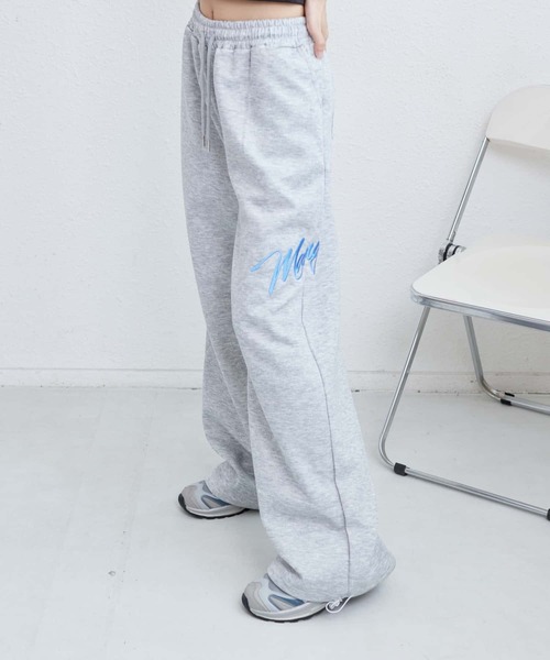 MAISON DE THERESE（メゾン ド テレーズ）の「ロゴスウェットワイドパンツ（その他パンツ・レディース・ブラック/Cream/グレー・FREE）」の6枚目の写真