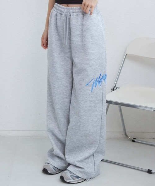 MAISON DE THERESE（メゾン ド テレーズ）の「ロゴスウェットワイドパンツ（その他パンツ・レディース・ブラック/Cream/グレー・FREE）」の7枚目の写真