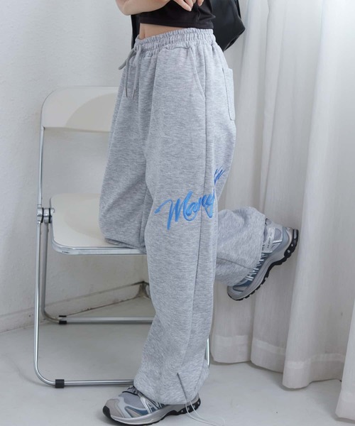 MAISON DE THERESE（メゾン ド テレーズ）の「ロゴスウェットワイドパンツ（その他パンツ・レディース・ブラック/Cream/グレー・FREE）」の8枚目の写真