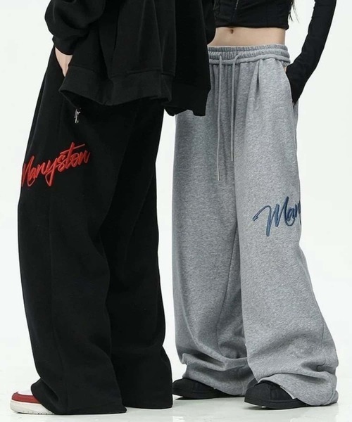 MAISON DE THERESE（メゾン ド テレーズ）の「ロゴスウェットワイドパンツ（その他パンツ・レディース・ブラック/Cream/グレー・FREE）」の12枚目の写真