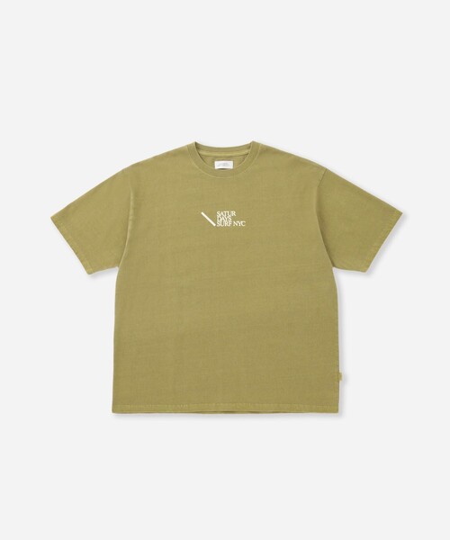 Saturdays NYC（サタデーズ ニューヨークシティ ）の「Slash SNYC Surf Relaxed SS Tee（Tシャツ/カットソー・メンズ・キナリ/チャコールグレー/イエロー・L/M/S/XL）」の15枚目の写真