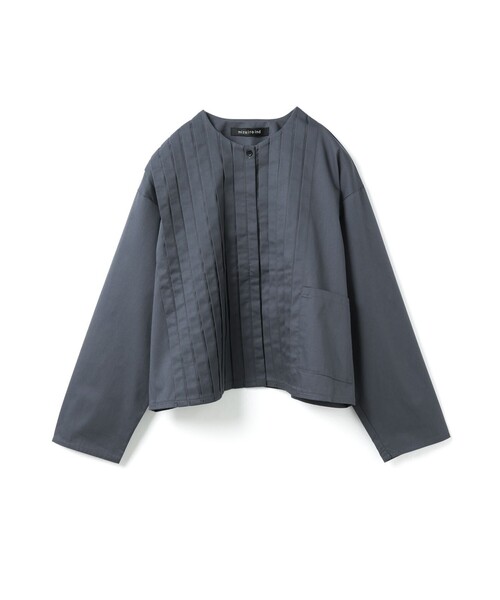 セール】mizuiro ind クルーネックピンタックシャツ（シャツ/ブラウス