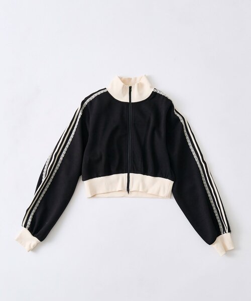 OLIVE des OLIVE（オリーブデオリーブ）の「ショートトラックジャケット（ジャージ・レディース・トップグレー/サックスブルー/ブラック・FREE）」の9枚目の写真