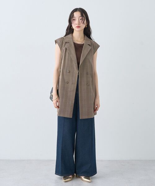 earth music&ecology(アースミュージックアンドエコロジー)の「ショートジレンチ(トレンチコート・レディース・ベージュ/ブラック/ブラウン系その他4・FREE)」の15枚目の写真