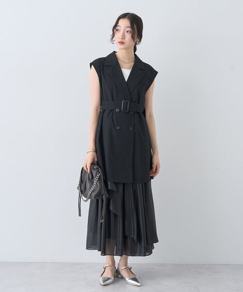 earth music&ecology(アースミュージックアンドエコロジー)の「ショートジレンチ(トレンチコート・レディース・ベージュ/ブラック/ブラウン系その他4・FREE)」の22枚目の写真