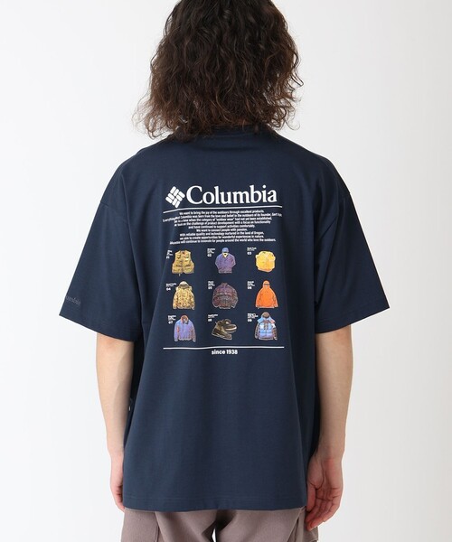 tシャツ Columbia／フォートモーニング グラフィック ショートスリーブティー／コロンビア／吸湿・速乾／UVカット／半袖Tシャツ レディース メ Columbia／フォートモーニング グラフィック ショートスリーブ