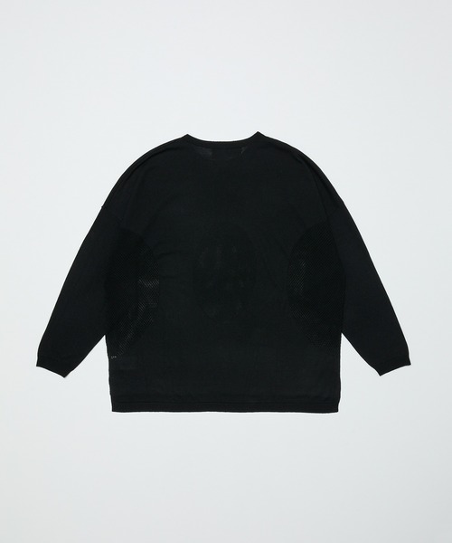 BAL(バル)の「VENTILATION MESH CREW SWEATER(ニット/セーター・メンズ・ベージュ/ブラック・1/2/3)」の10枚目の写真
