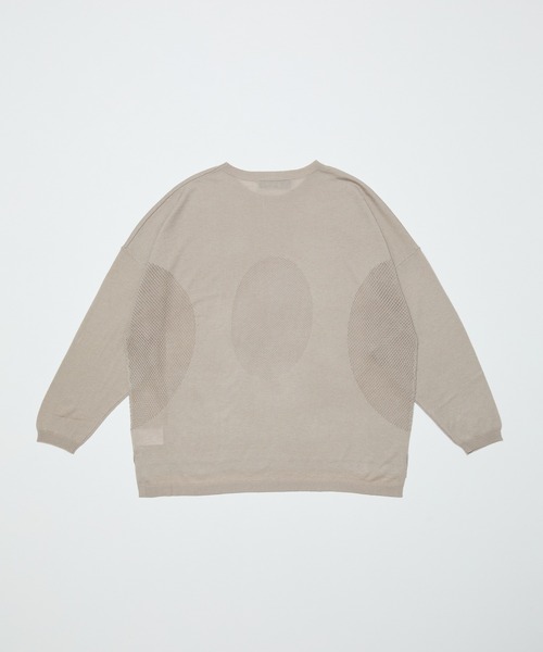 BAL(バル)の「VENTILATION MESH CREW SWEATER(ニット/セーター・メンズ・ベージュ/ブラック・1/2/3)」の12枚目の写真