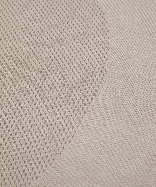 BAL(バル)の「VENTILATION MESH CREW SWEATER(ニット/セーター・メンズ・ベージュ/ブラック・1/2/3)」の13枚目の写真