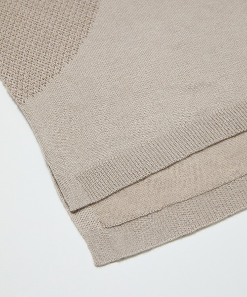 BAL(バル)の「VENTILATION MESH CREW SWEATER(ニット/セーター・メンズ・ベージュ/ブラック・1/2/3)」の14枚目の写真