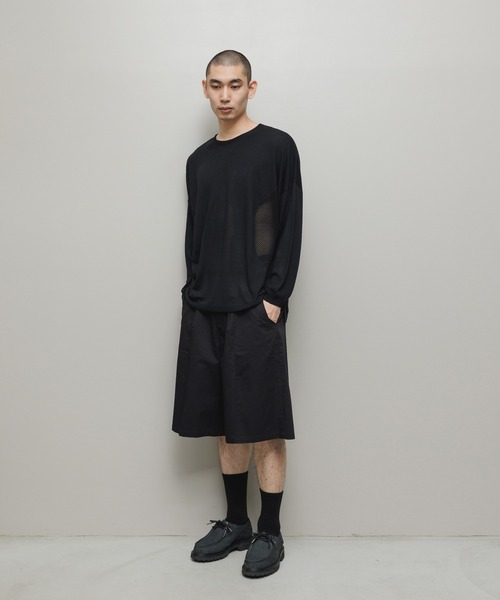 BAL(バル)の「VENTILATION MESH CREW SWEATER(ニット/セーター・メンズ・ベージュ/ブラック・1/2/3)」の15枚目の写真