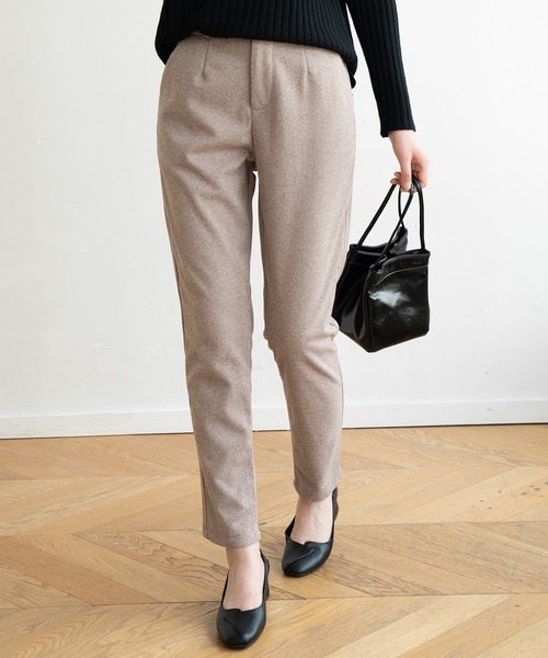 Forcement(フォースメント)の「スタイルよくみえ上品パンツ(その他パンツ・レディース・ベージュ/ブラウン・M/L)」の2枚目の写真