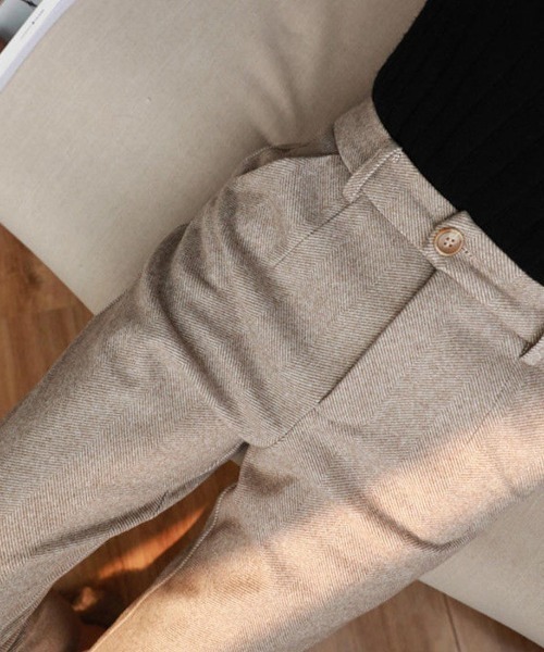 Forcement(フォースメント)の「スタイルよくみえ上品パンツ(その他パンツ・レディース・ベージュ/ブラウン・M/L)」の7枚目の写真