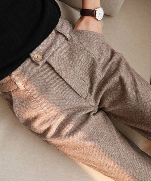 Forcement(フォースメント)の「スタイルよくみえ上品パンツ(その他パンツ・レディース・ベージュ/ブラウン・M/L)」の3枚目の写真