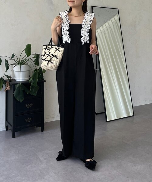 prose verse(プロズヴェール)の「フリルサスペンダーサロペット(サロペット/オーバーオール・レディース・ブラック系その他・PL/PM/LARGE/MEDIUM)」の5枚目の写真