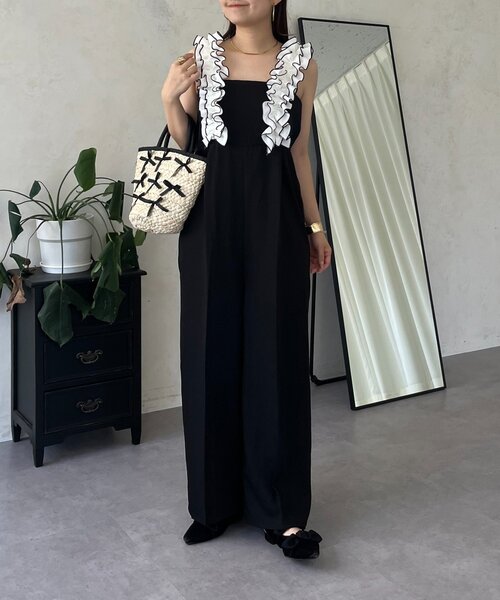 prose verse(プロズヴェール)の「フリルサスペンダーサロペット(サロペット/オーバーオール・レディース・ブラック系その他・PL/PM/LARGE/MEDIUM)」の7枚目の写真