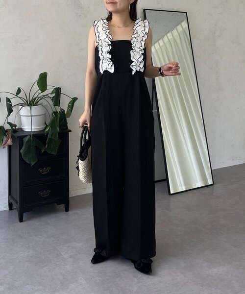 prose verse(プロズヴェール)の「フリルサスペンダーサロペット(サロペット/オーバーオール・レディース・ブラック系その他・PL/PM/LARGE/MEDIUM)」の8枚目の写真