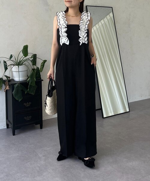 prose verse(プロズヴェール)の「フリルサスペンダーサロペット(サロペット/オーバーオール・レディース・ブラック系その他・PL/PM/LARGE/MEDIUM)」の9枚目の写真