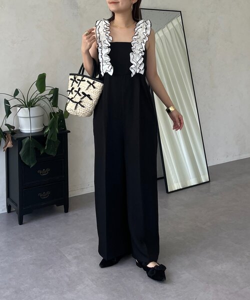 prose verse(プロズヴェール)の「フリルサスペンダーサロペット(サロペット/オーバーオール・レディース・ブラック系その他・PL/PM/LARGE/MEDIUM)」の10枚目の写真