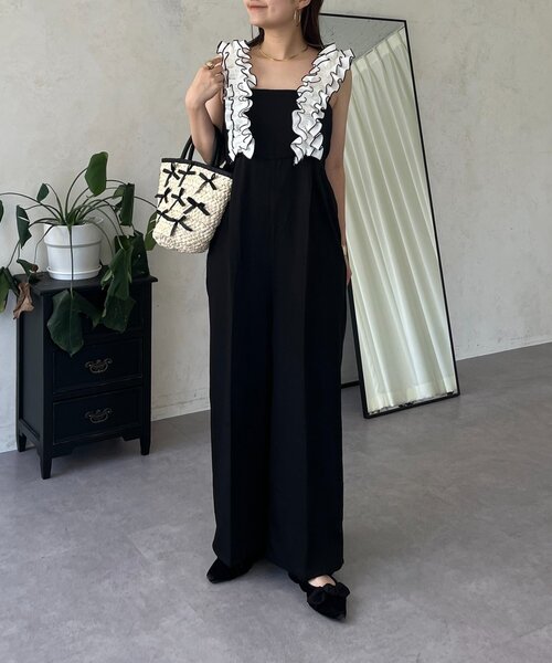 prose verse(プロズヴェール)の「フリルサスペンダーサロペット(サロペット/オーバーオール・レディース・ブラック系その他・PL/PM/LARGE/MEDIUM)」の12枚目の写真