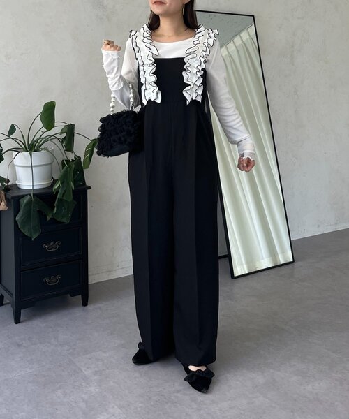 prose verse(プロズヴェール)の「フリルサスペンダーサロペット(サロペット/オーバーオール・レディース・ブラック系その他・PL/PM/LARGE/MEDIUM)」の16枚目の写真