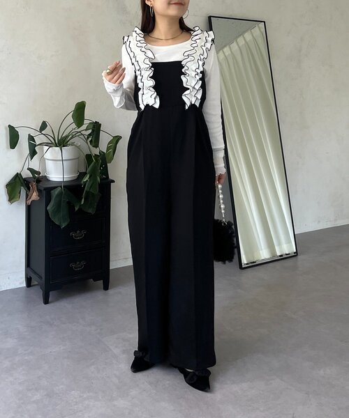 prose verse(プロズヴェール)の「フリルサスペンダーサロペット(サロペット/オーバーオール・レディース・ブラック系その他・PL/PM/LARGE/MEDIUM)」の20枚目の写真