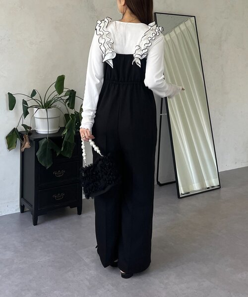 prose verse(プロズヴェール)の「フリルサスペンダーサロペット(サロペット/オーバーオール・レディース・ブラック系その他・PL/PM/LARGE/MEDIUM)」の21枚目の写真