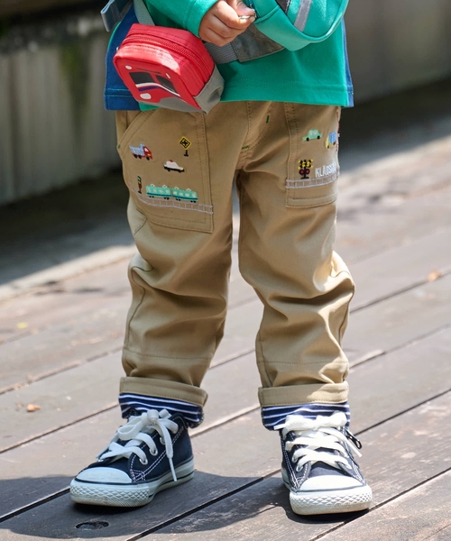kladskap(クレードスコープ)の「乗り物ロング丈ストレートパンツ(その他パンツ・キッズ・ブルー/レッド/ベージュ・120cm/130cm/110cm/80cm/100cm/90cm)」の3枚目の写真
