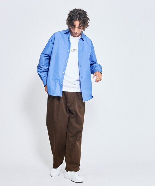 ABAHOUSE（アバハウス）の「2タック チノワイドパンツ / イージーパンツ（チノパンツ・メンズ・ブラウン/ブラック/オフホワイト/ベージュ・46/48）」の11枚目の写真