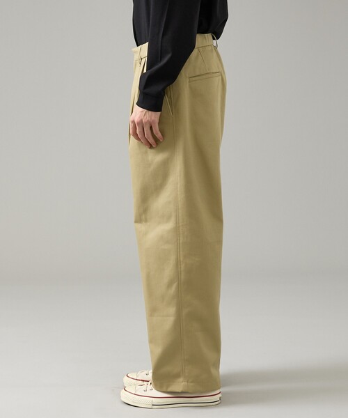 ABAHOUSE（アバハウス）の「2タック チノワイドパンツ / イージーパンツ（チノパンツ・メンズ・ブラウン/ブラック/オフホワイト/ベージュ・46/48）」の19枚目の写真