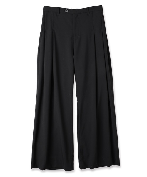amok（アモク）の「WOOL WIDE TROUSERS（スラックス・メンズ・グレー/ブラック・L/M/S）」の5枚目の写真