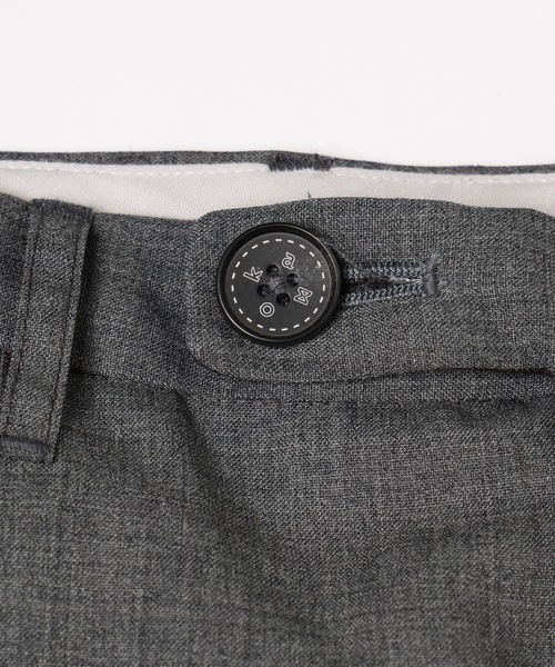 amok（アモク）の「WOOL WIDE TROUSERS（スラックス・メンズ・グレー/ブラック・L/M/S）」の10枚目の写真