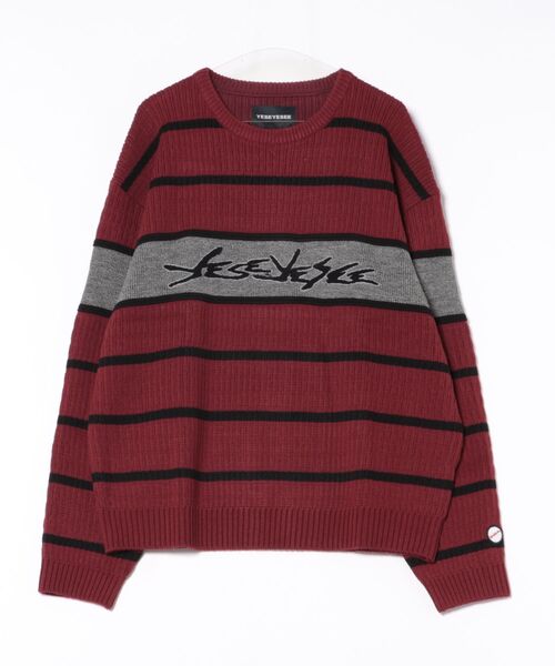 TENGA(テンガ)の「Tenga x Y.E.S Stripe Knit Pullover Red(ニット/セーター・メンズ・レッド・X-LARGE/LARGE/MEDIUM)」の5枚目の写真