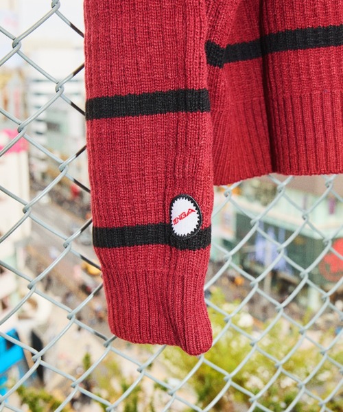 TENGA(テンガ)の「Tenga x Y.E.S Stripe Knit Pullover Red(ニット/セーター・メンズ・レッド・X-LARGE/LARGE/MEDIUM)」の13枚目の写真