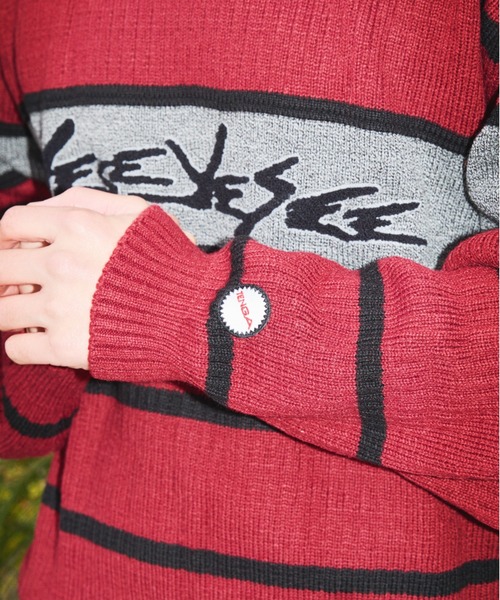 TENGA(テンガ)の「Tenga x Y.E.S Stripe Knit Pullover Red(ニット/セーター・メンズ・レッド・X-LARGE/LARGE/MEDIUM)」の11枚目の写真