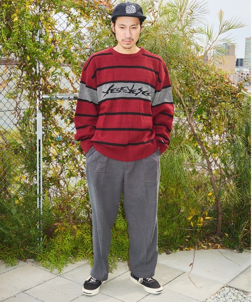 TENGA(テンガ)の「Tenga x Y.E.S Stripe Knit Pullover Red(ニット/セーター・メンズ・レッド・X-LARGE/LARGE/MEDIUM)」の7枚目の写真