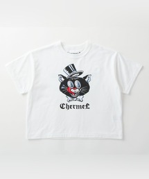 CHERMEL（チャーメル）の「Supima Cotton Wide Tee (BLACK CAT)（Tシャツ/カットソー）」