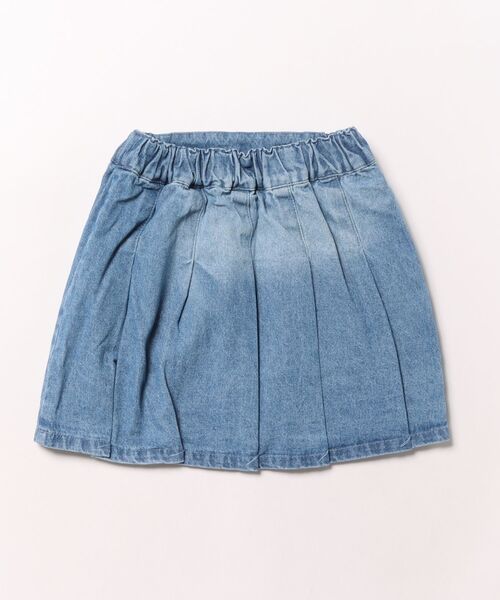 PINKHUNT(ピンクハント)の「PINKHUNT ピンクハント ブラストプリーツスカート 0877K(デニムスカート・キッズ・カーキ/ブルー・120cm/130cm/140cm/150cm/160cm)」の3枚目の写真